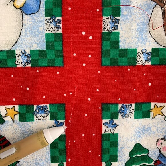 Daisy Kingdom Craft Squares Christmas Holiday Fabric Penguin Snowman B3811 - Picture 16 of 16